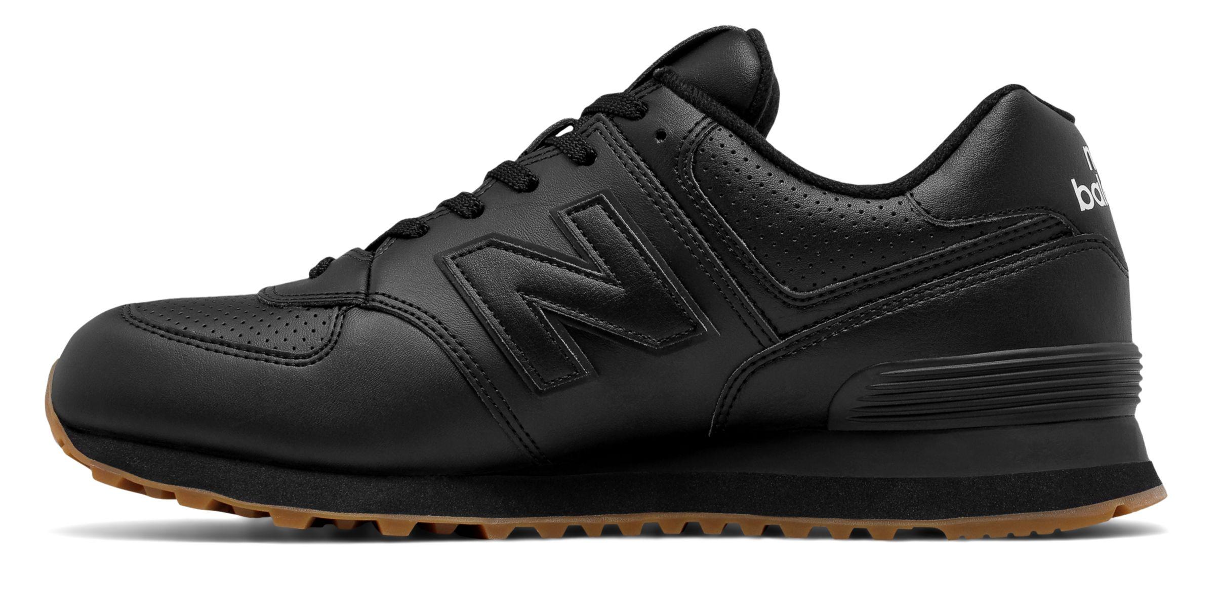 Lyst - New Balance 574 Leather in Black for Men